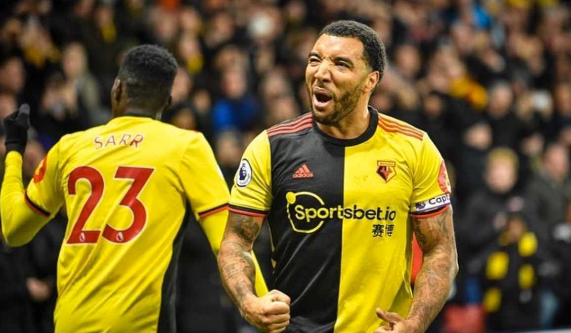 O atacante Troy Deeney, durante jogo do Watford